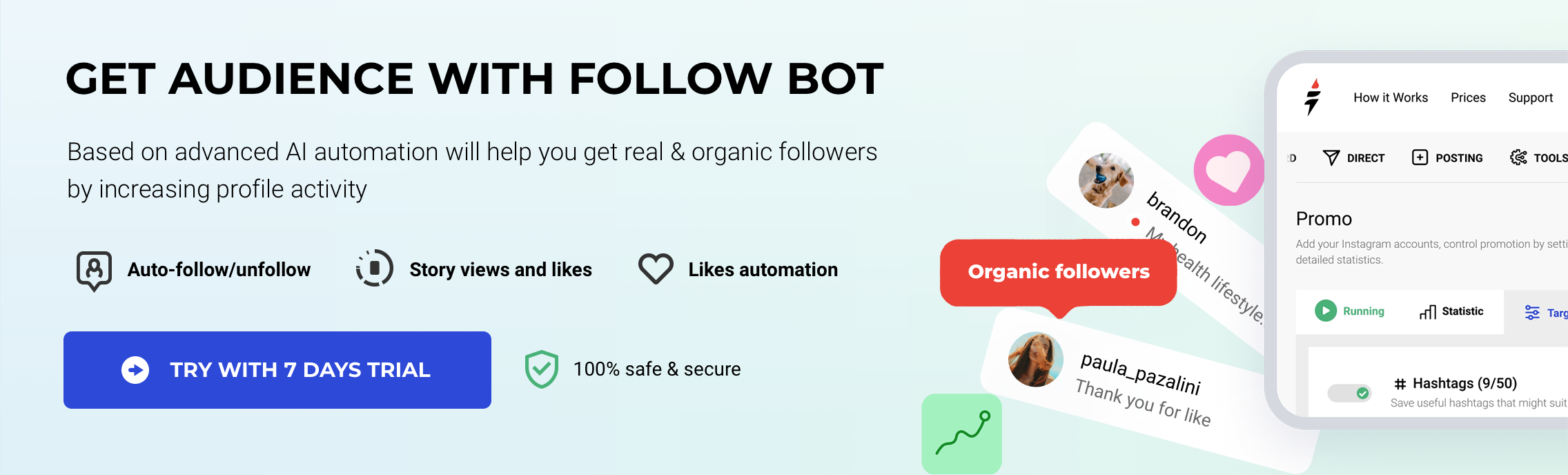 Get audience from follow bot Desktop