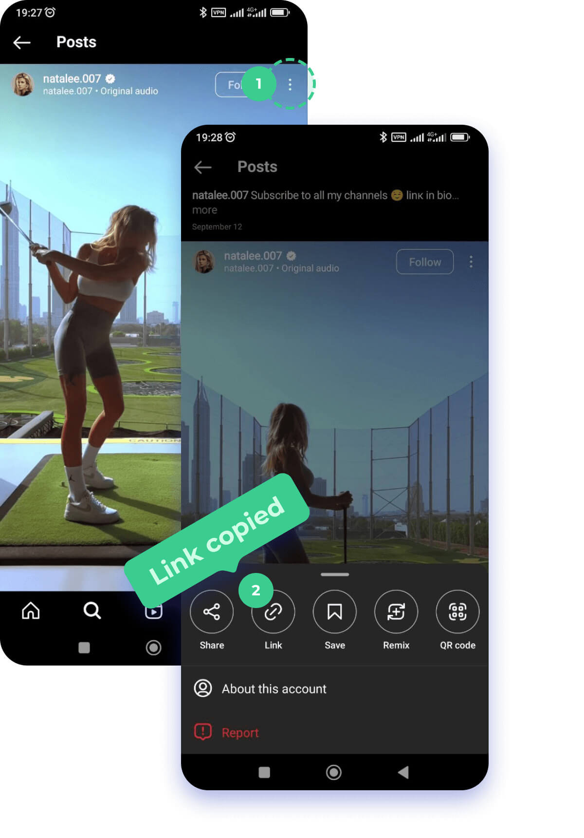 Descargar fotos instagram privado