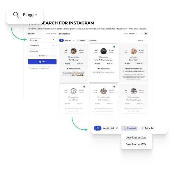 Download Selected Profiles