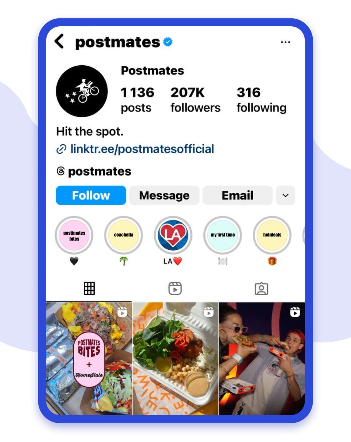 Postmates&rsquo; &ldquo;Tasty&rdquo;IG Highlights