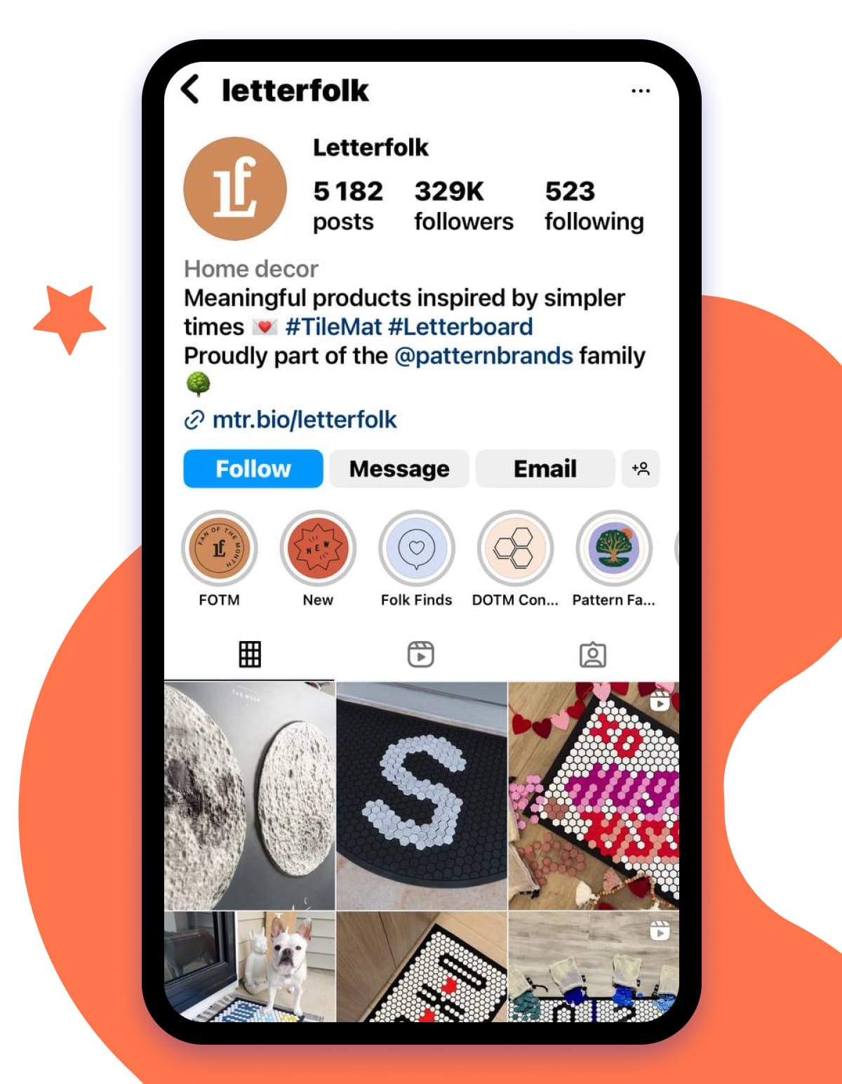 product collections in Letterfolk&rsquo;s IG highlights