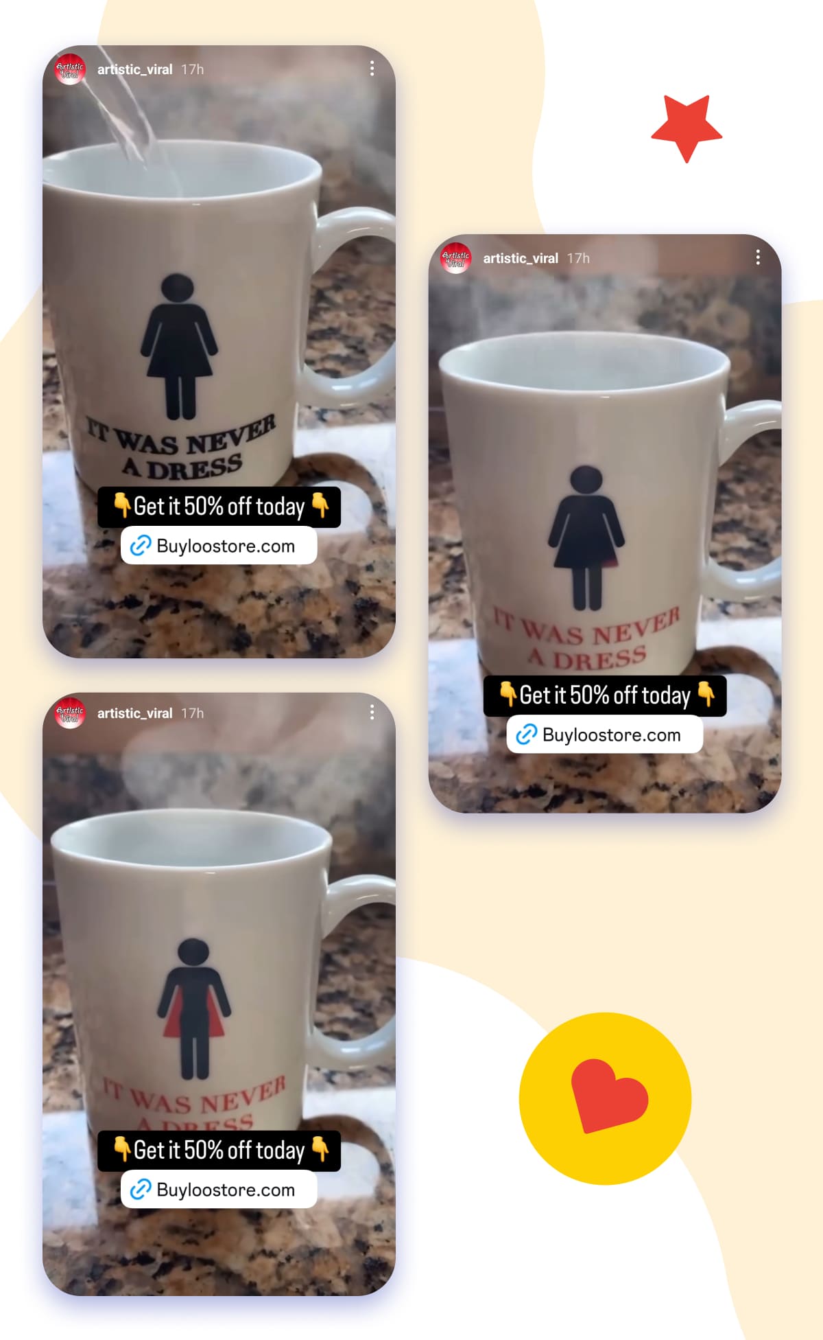 artistic viral IG stories