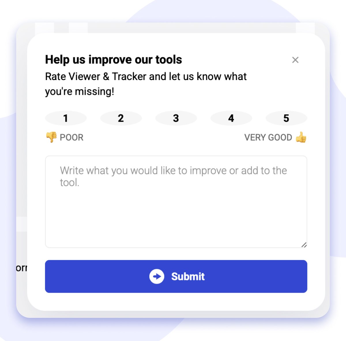 share your feedback