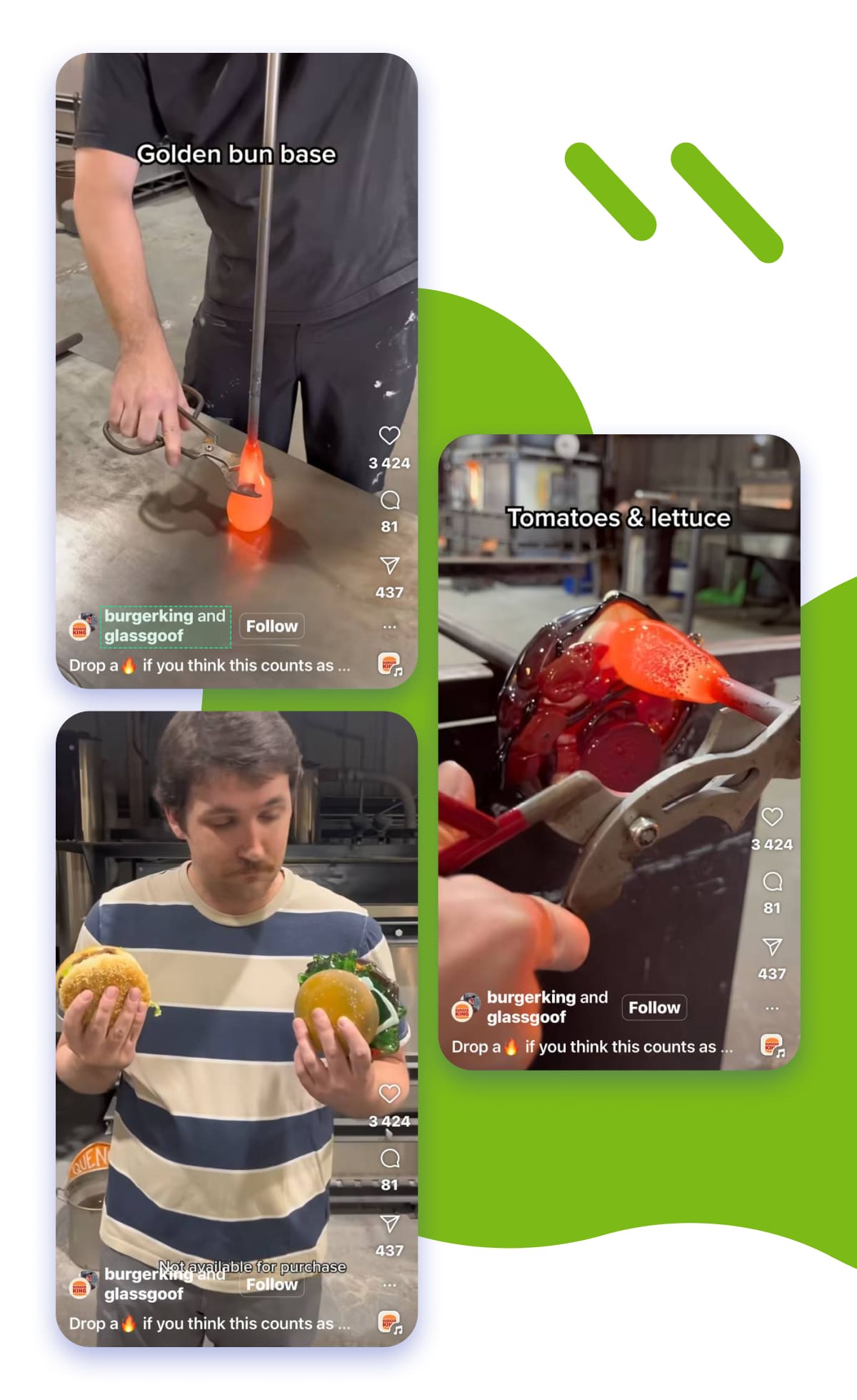 burgerking and glassgoof collab post