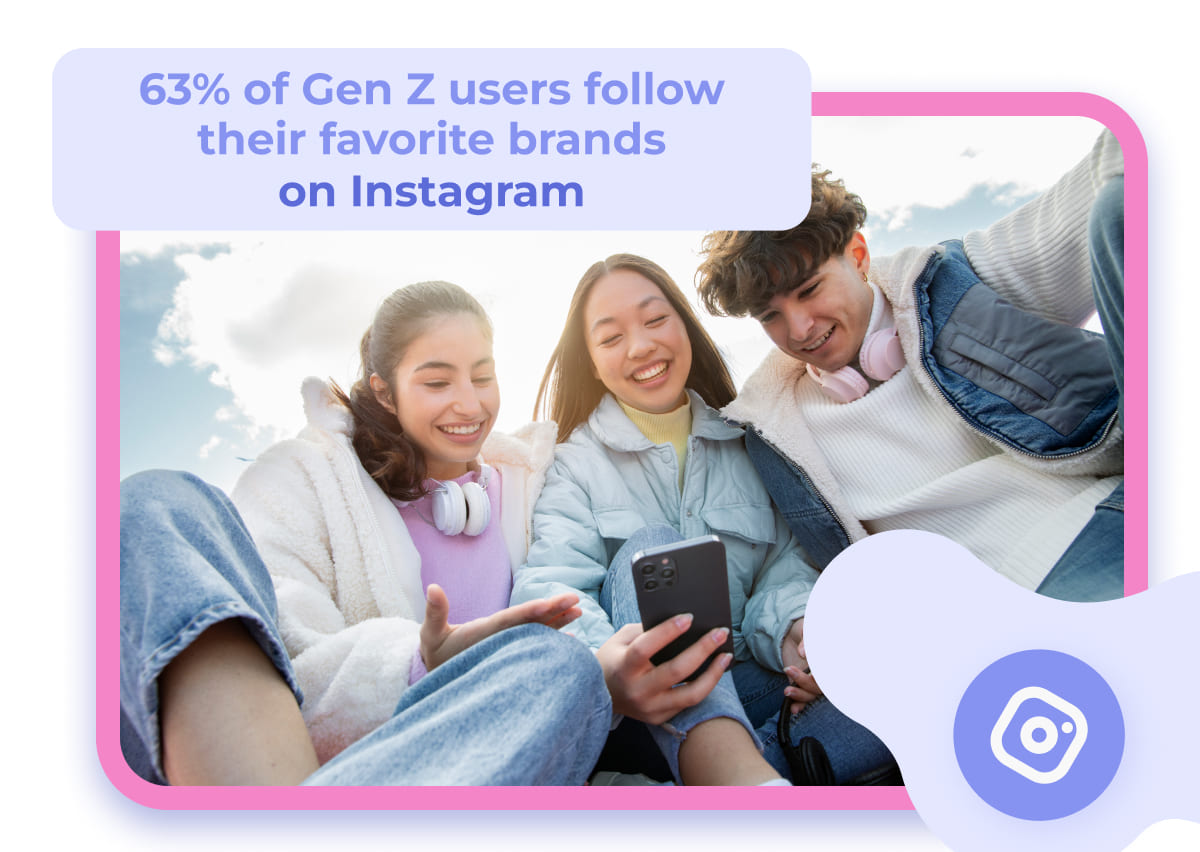 Gen Z users on Instagram