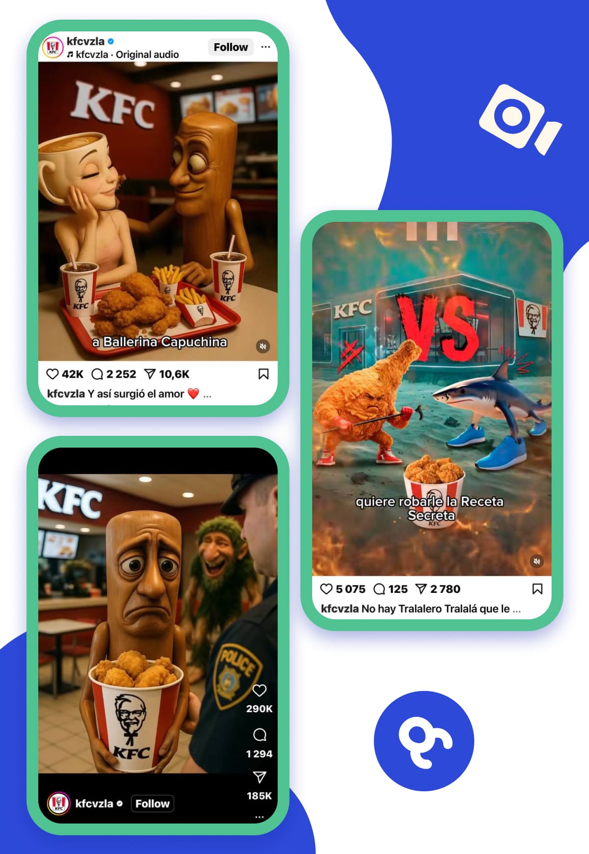 KFS&rsquo;s social media posts featuring Italian brainrot characters