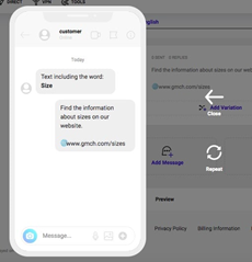 Click on Preview to see what message will be sent.