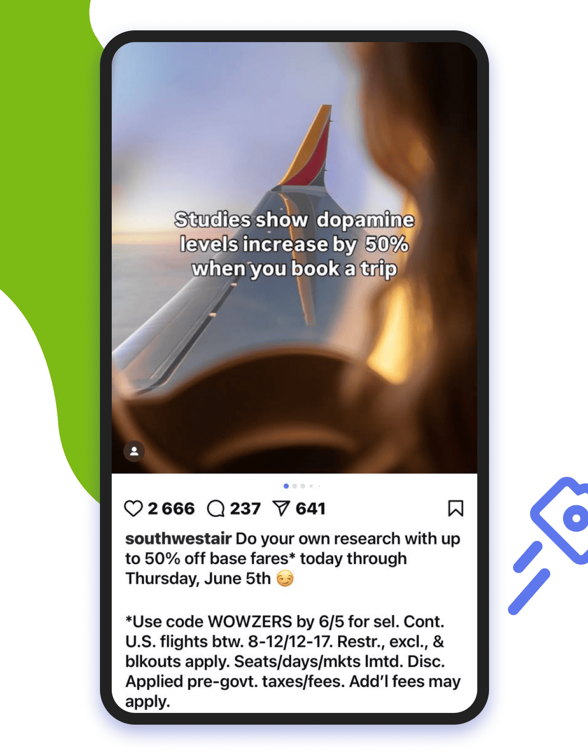 Southwest Airlines&rsquo; summer sales on IG