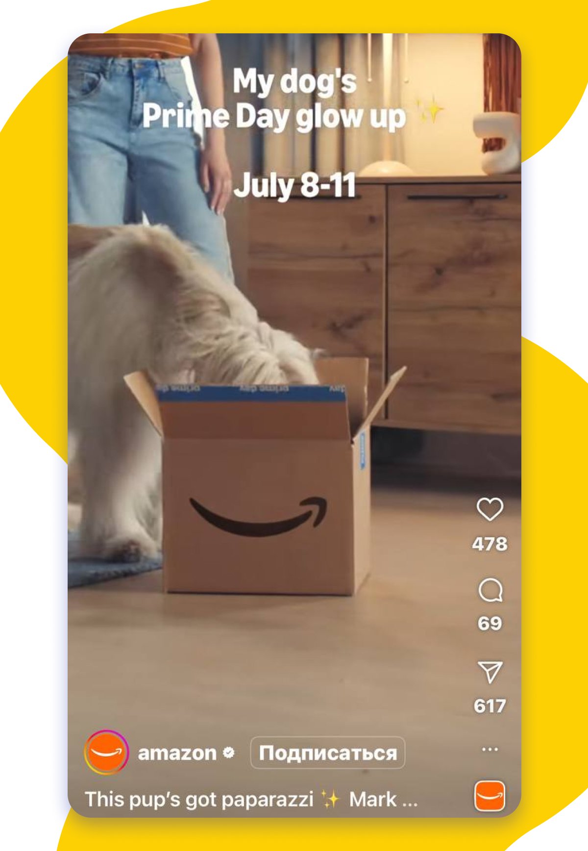 Amazon&rsquo;s Prime Day announcement on IG