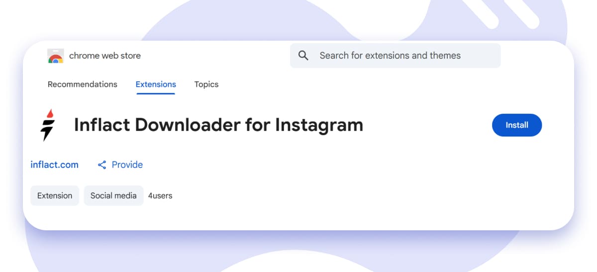 Inflact Launches Chrome Extension – Save Instagram Content in One Click