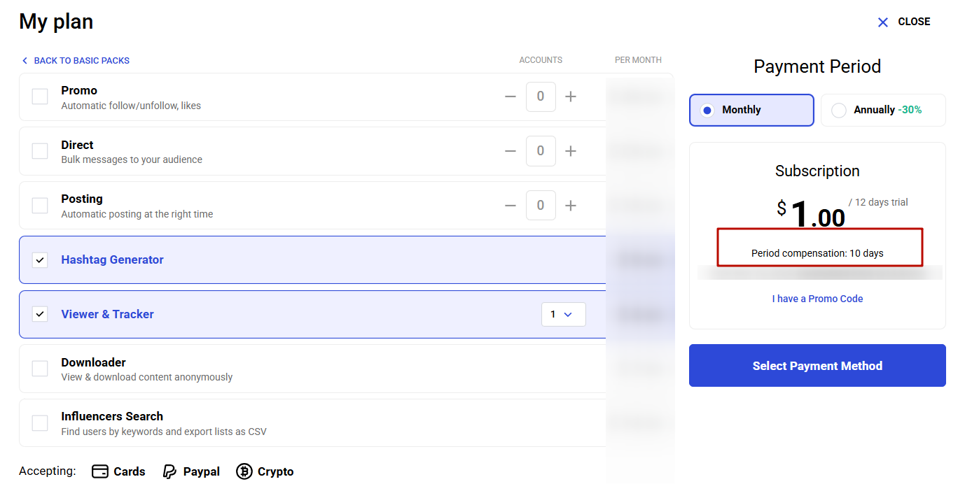 How to change the Module
