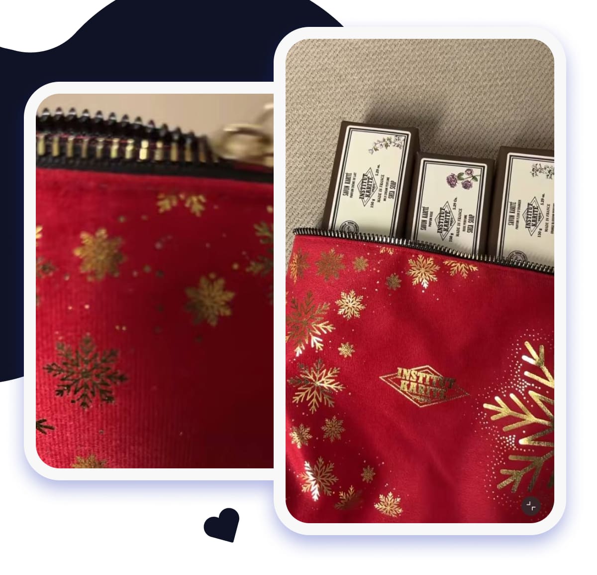 opening cosmetic bag Reel