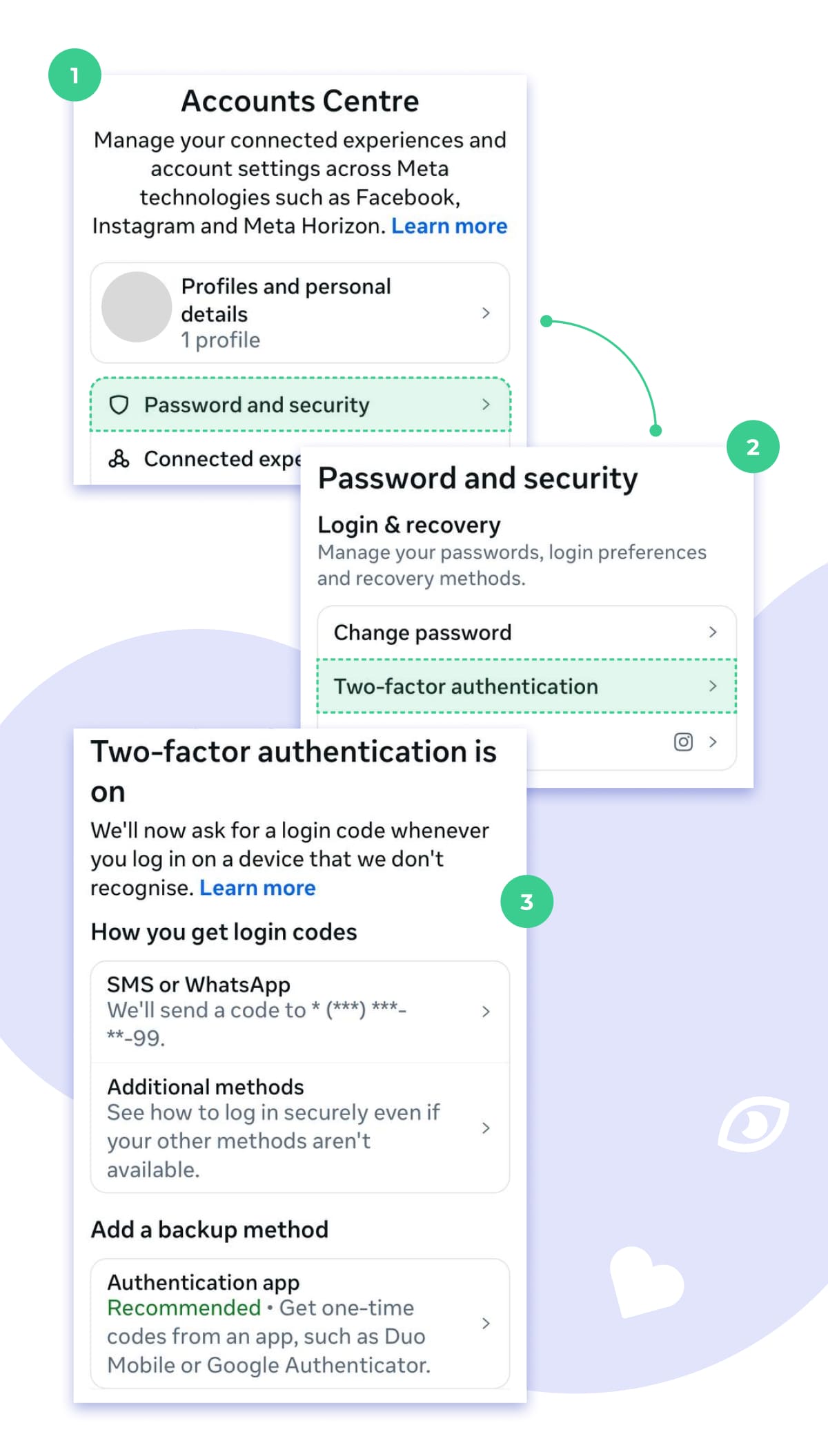 Instagram account center