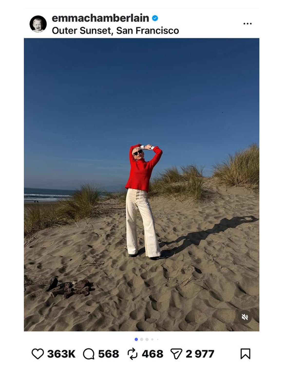 Emma Chamberlain in San Francisco