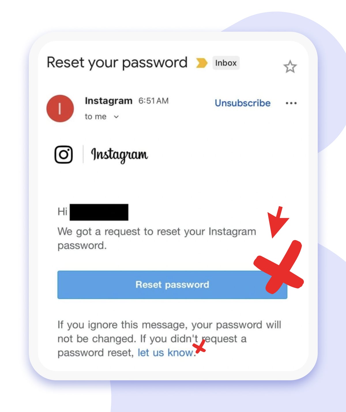 why to reset a password