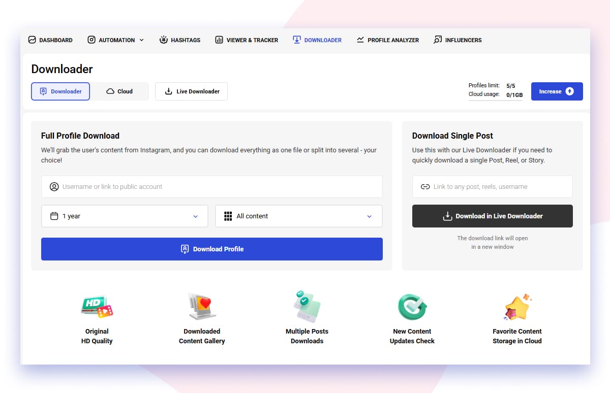 Instagram Profile Downloader