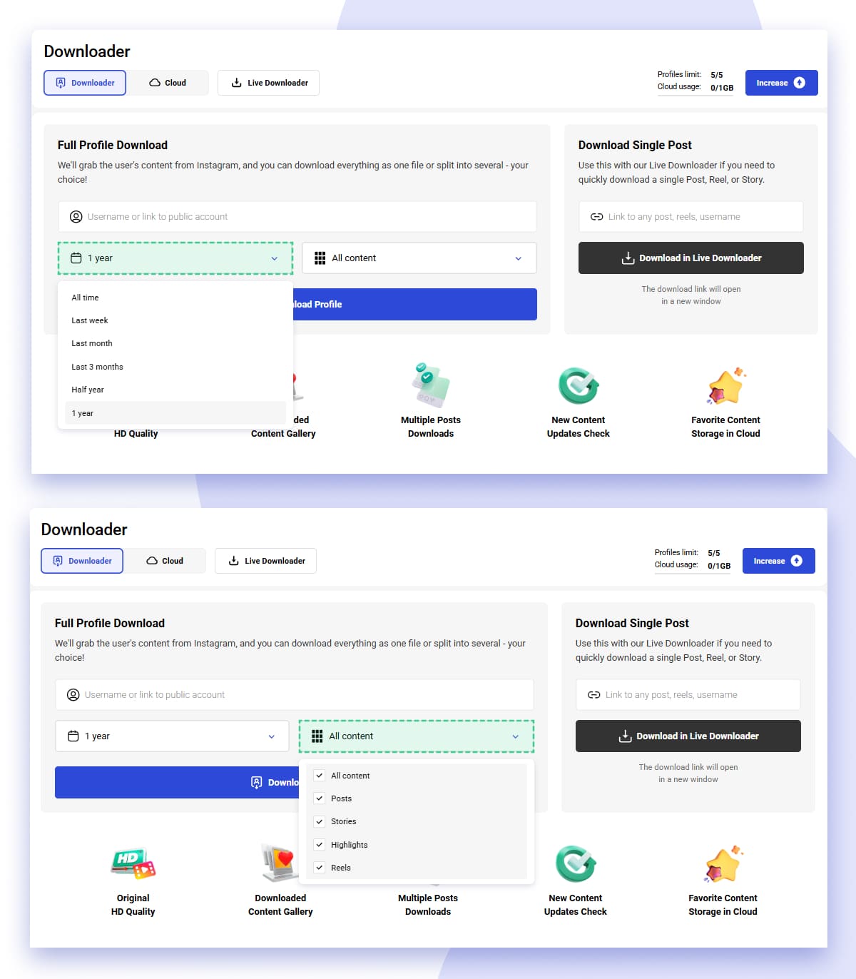 Downloader, Cloud and Live Downloader Downloader, Cloud and Live Downloader