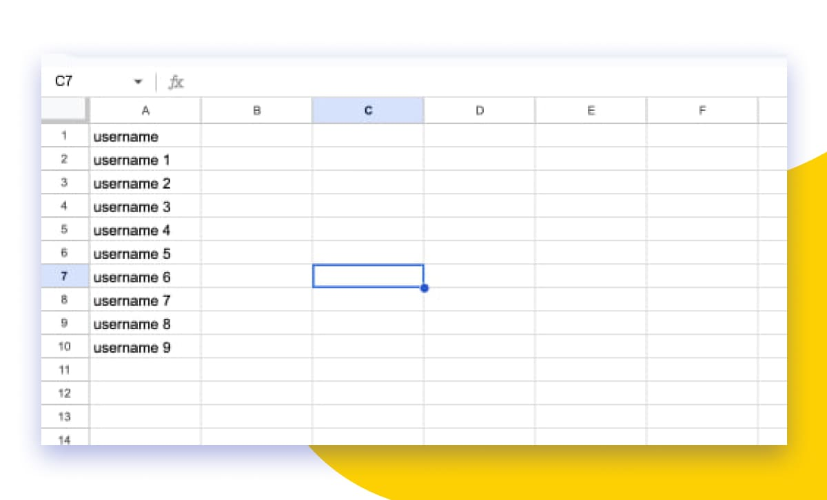 Individual Usernames