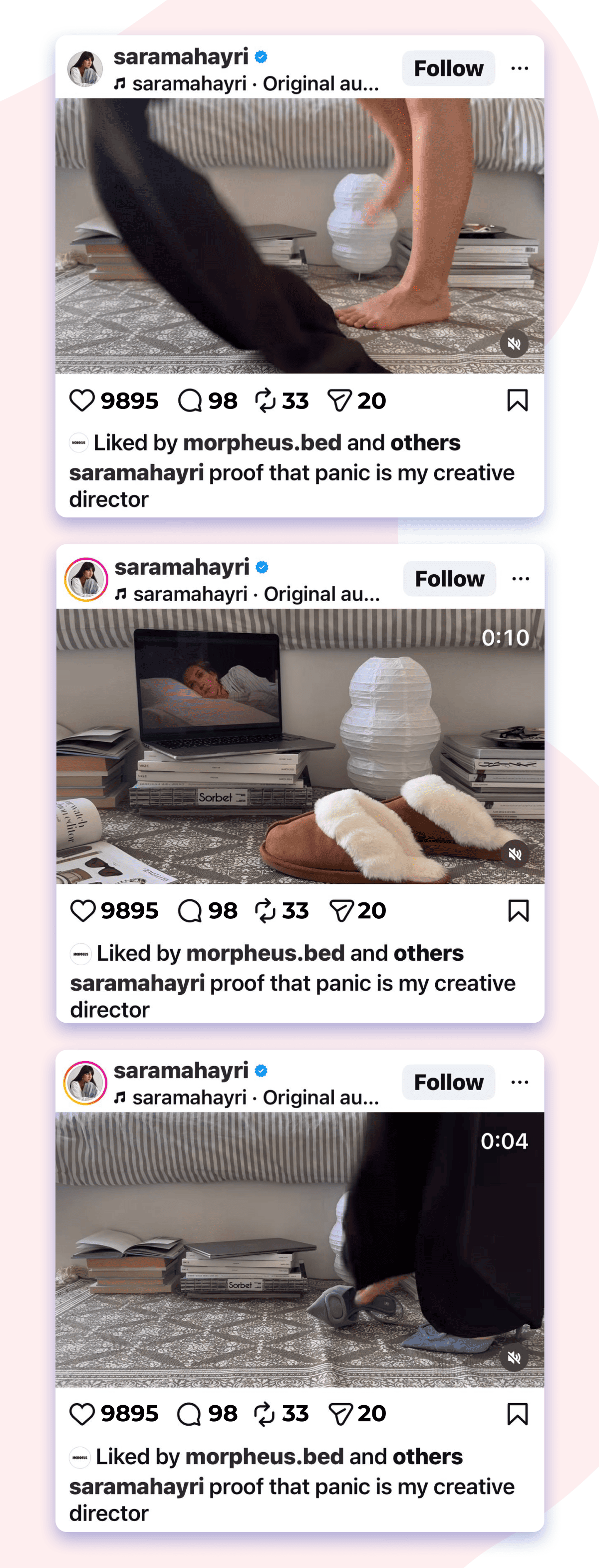 filming the floor trend