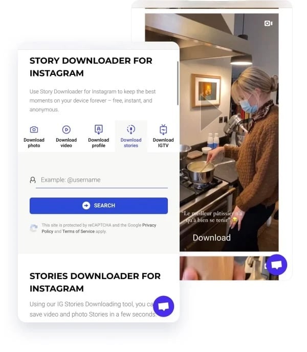 view and download Instagram stories