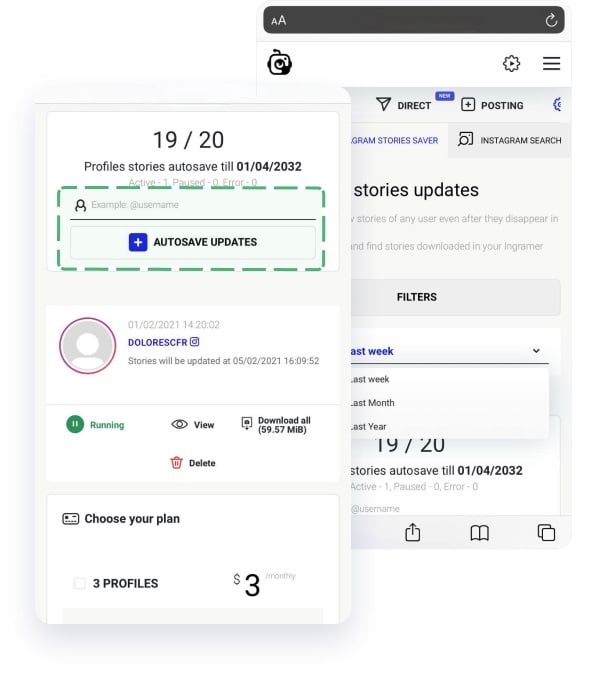 download some ones Instagram stories