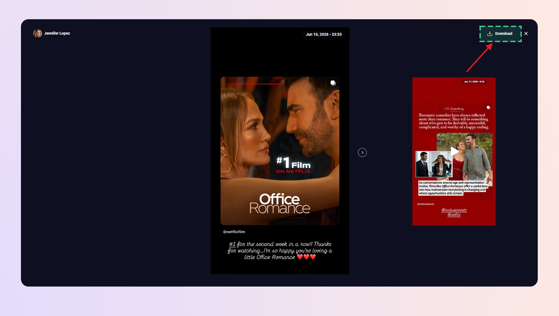 Download button