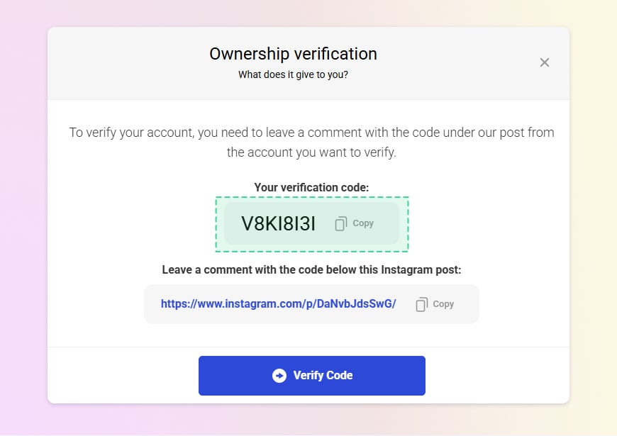 Verification Code