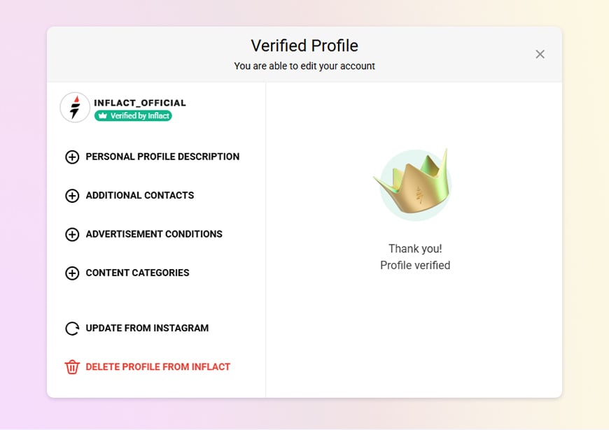 Verified Profile