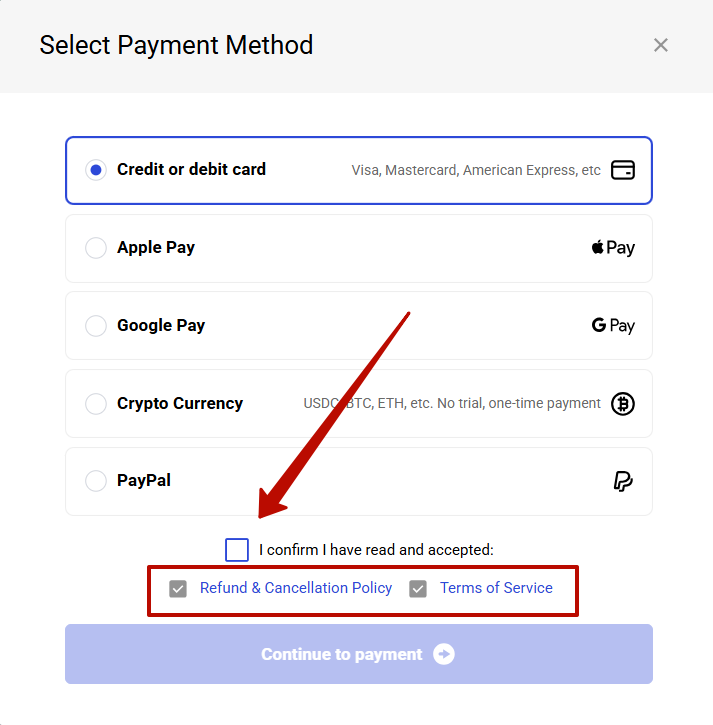 During your first payment, you have been subscribed to auto rebilling