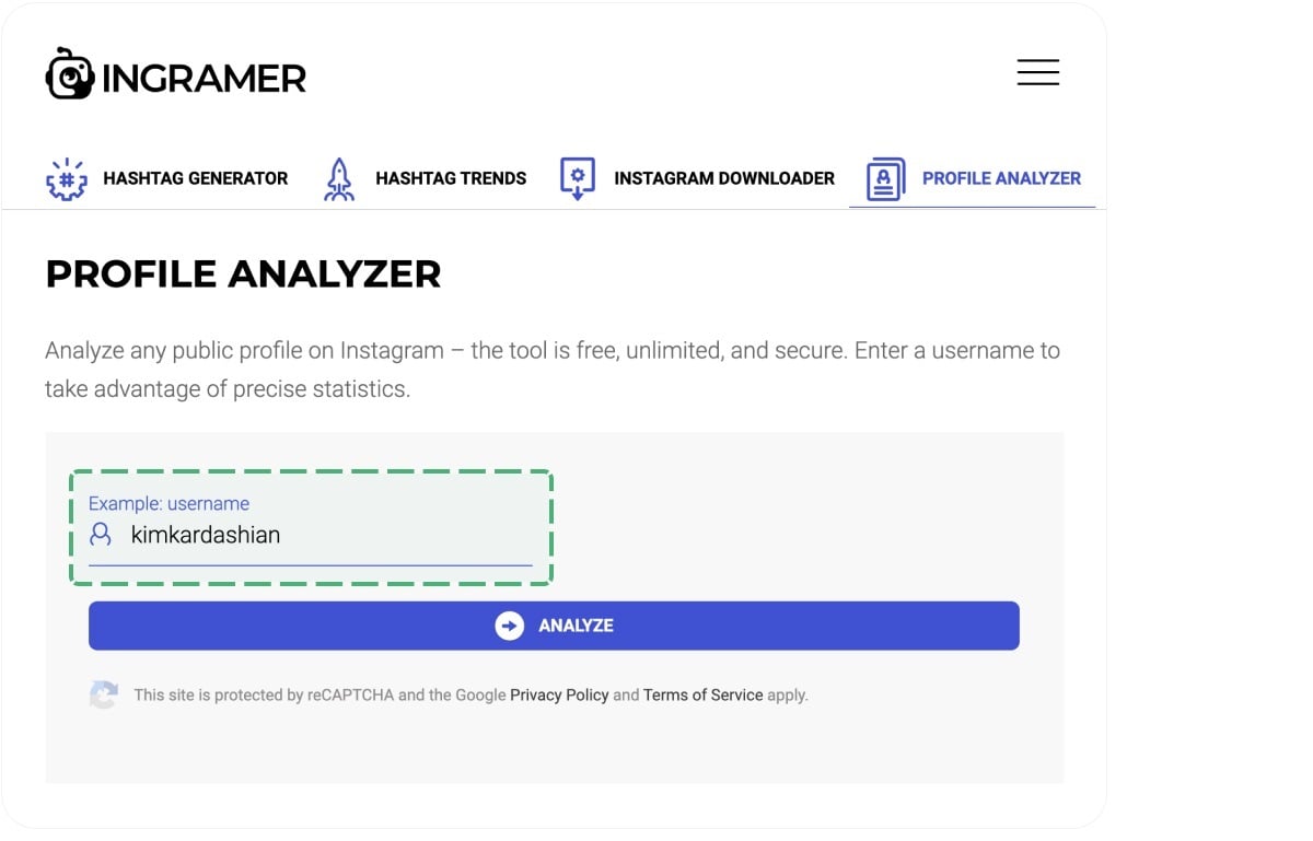Profile Analyser tool