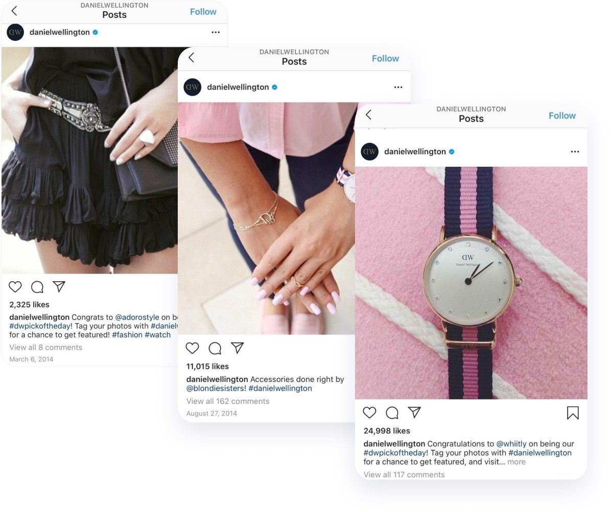 Daniel Wellington account