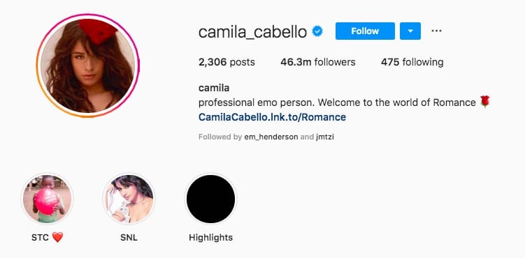 Camila Cabello's bio