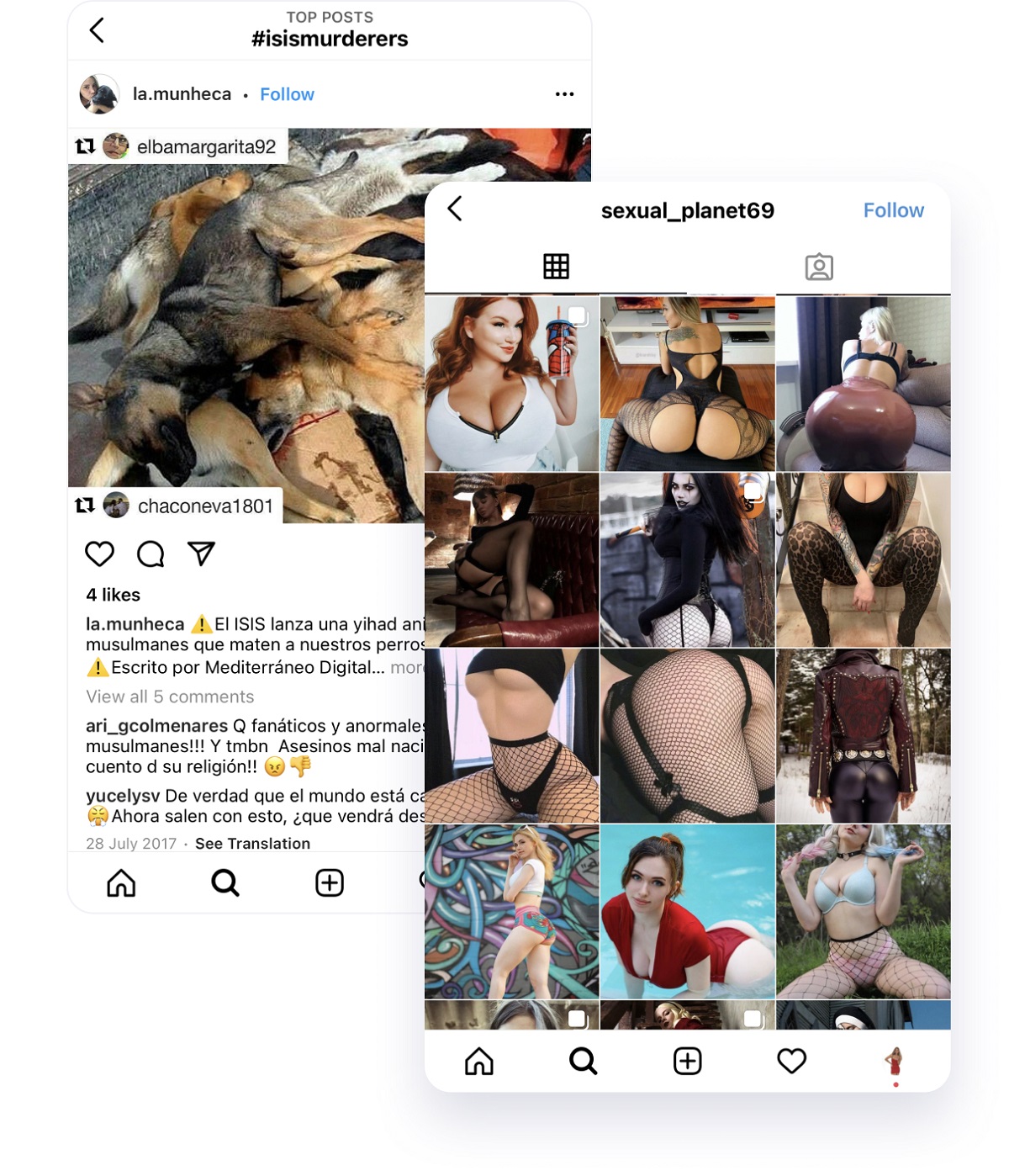Instagram account shadowbanned