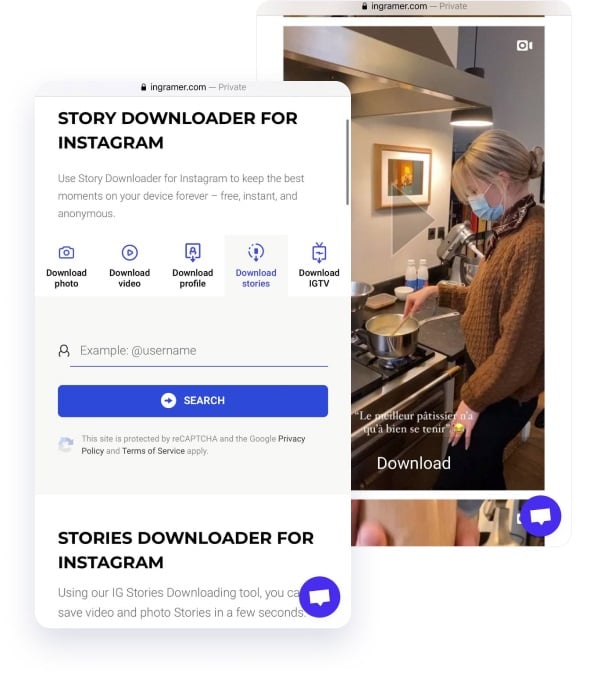 view and download Instagram stories