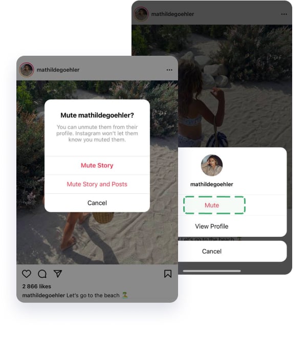 control Instagram notifications