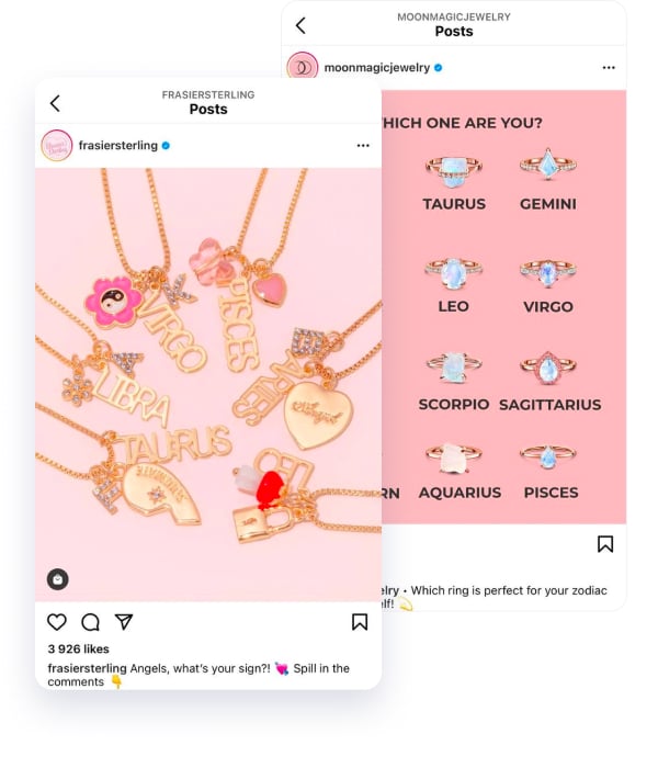 jewelry online Instagram