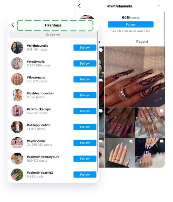 How to find clients on Instagram following hashtags gallery