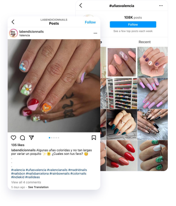 how to find clients for nail on instagram