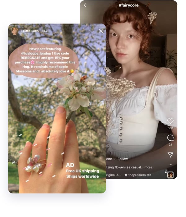 fairy aesthetic instagram trend examples