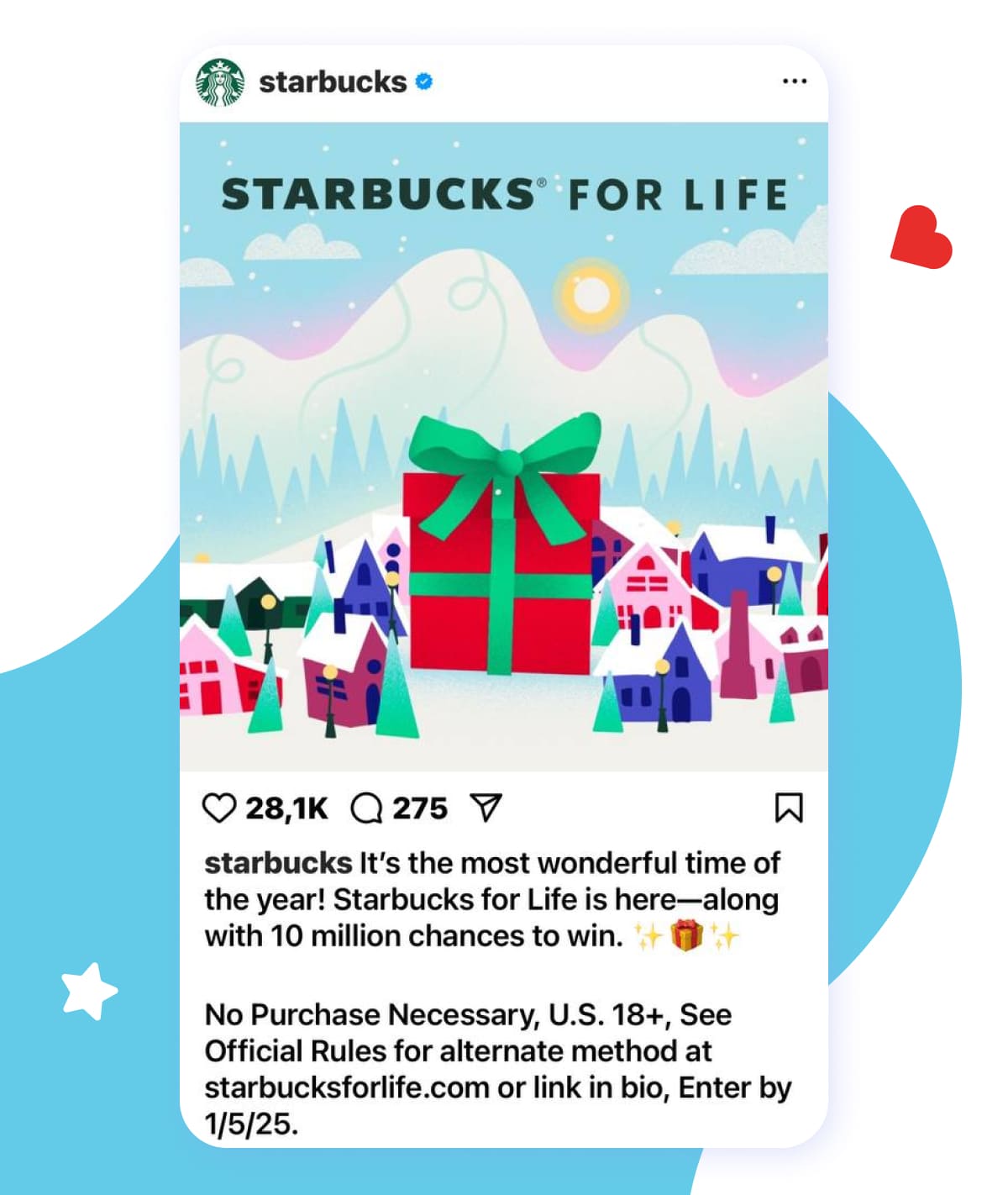 Starbucks holiday content