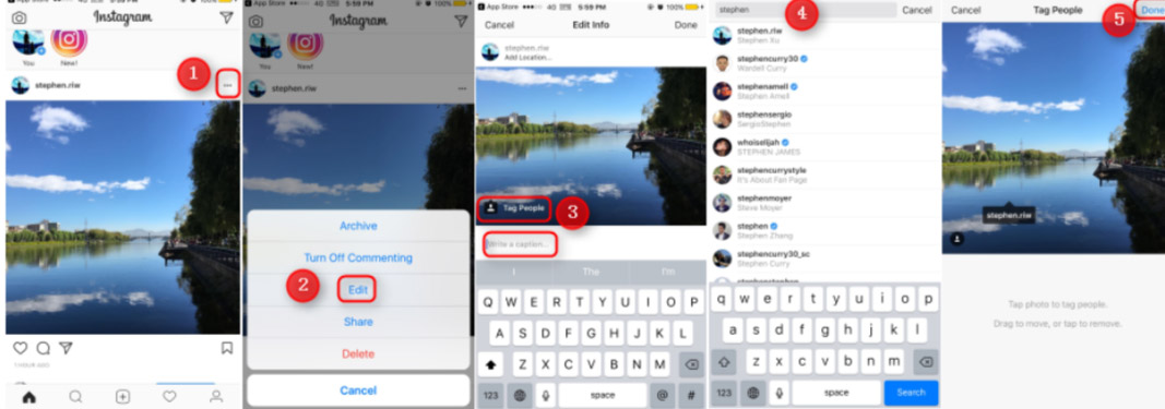 How to tag someone on Instagram screenshot 2