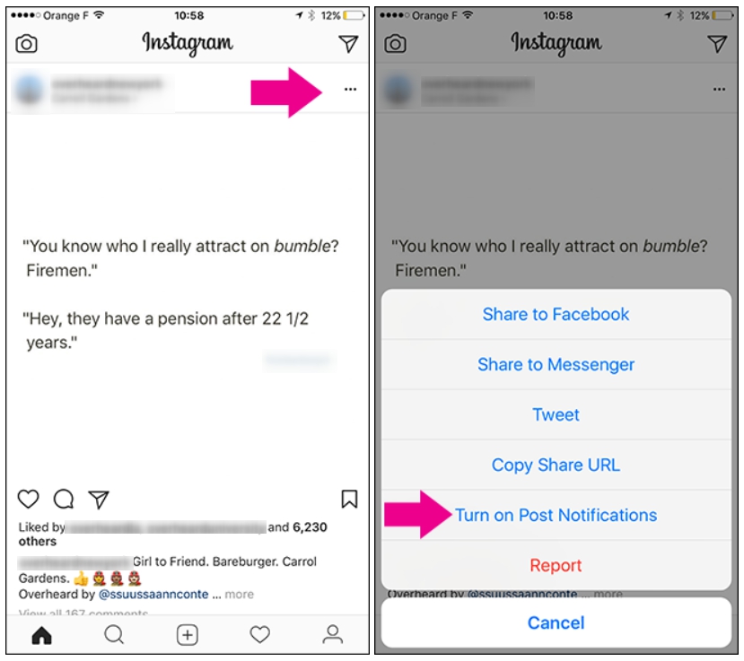 How to turn on notifications for Instagram posts screenshot 1