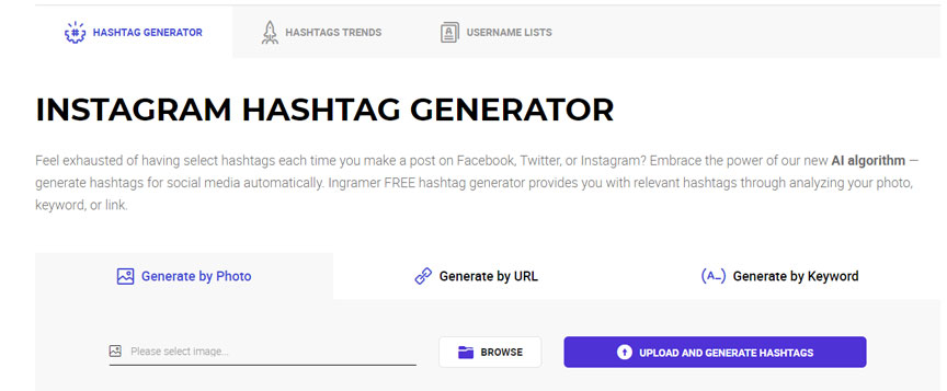 hashtag generator inflact