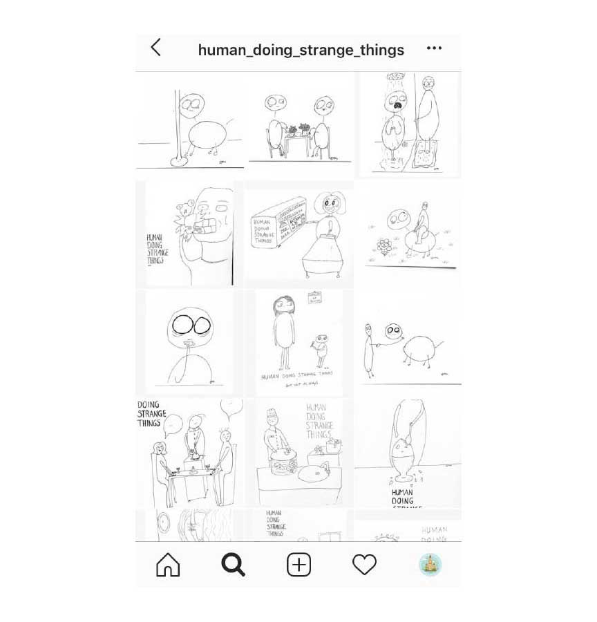 Single style instagram page