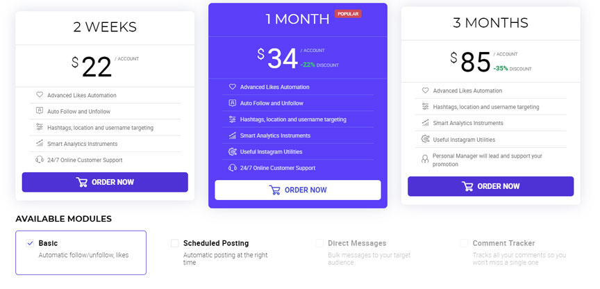 inflact price page