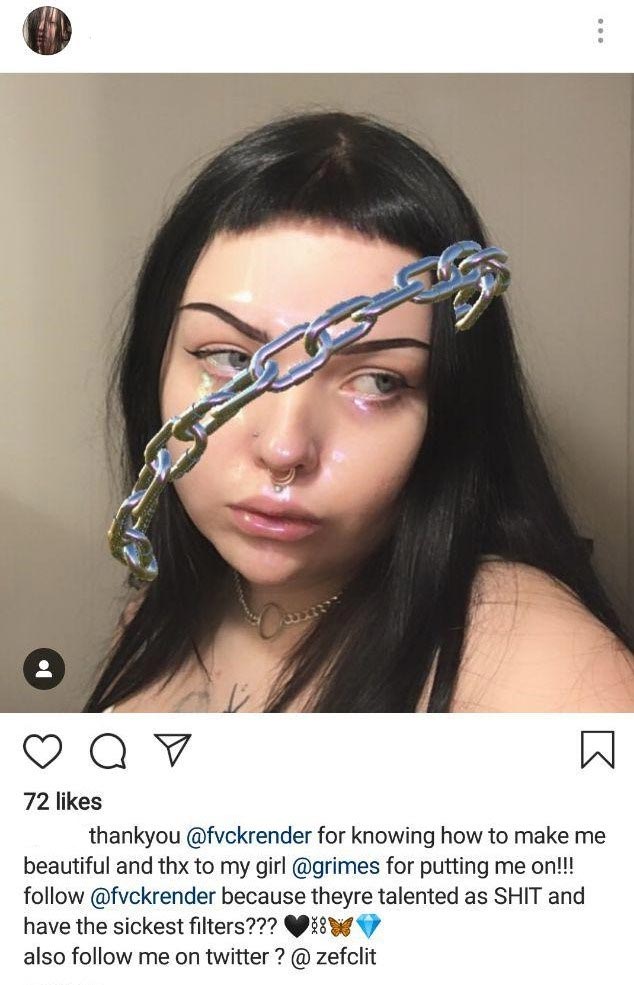 chain on face filter