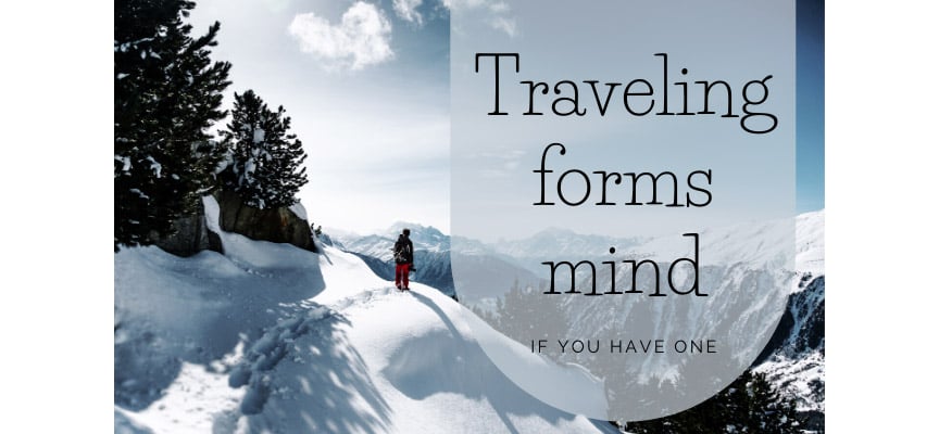 Traveling forms the mind picture
